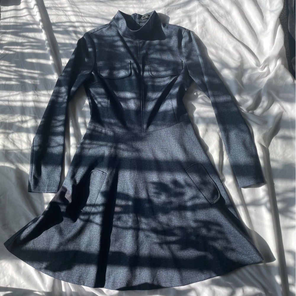 Vintage UGHI Stretchy Turtle Neck Dress